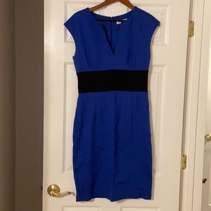 Blue and Black Trina Turk Sleeveless Dress